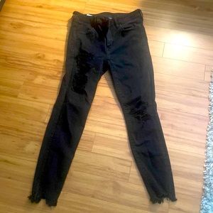 American Eagle black petite jeans
